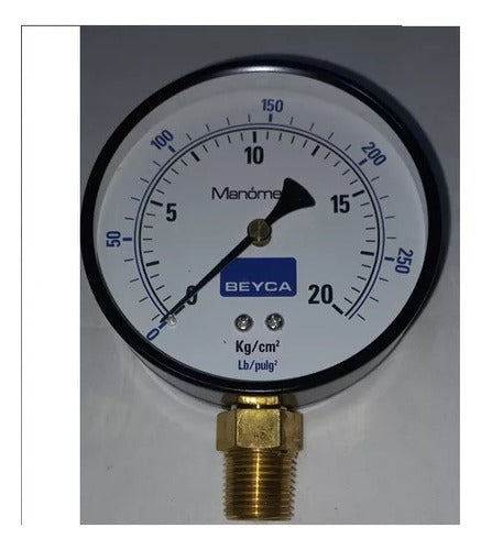 Manometro Presion Beyca 0 A 20 Kg Salida Inferior Rosca 1/4 1