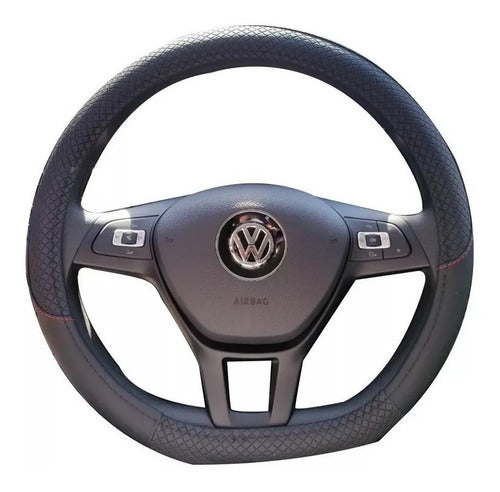 Steering Wheel Cover for Flat Base Steering Wheels PVC 38cm 2