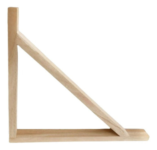 Wooden Brackets for Scandinavian Floating Shelves - Set of 2 0