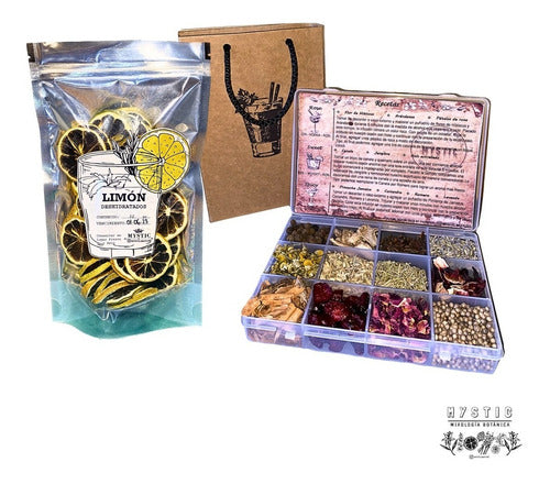 Kit Caja Botanicos X12 + Citricos Deshidratados - Gin Tonic 0