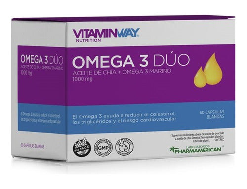 Laboratorios Pharmamerican Omega 3 Duo Pack X 3 - 60 Capsules 0