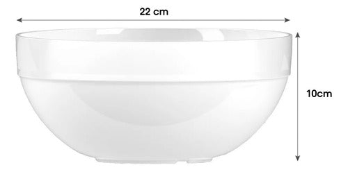 Vignelli Bowl Ensaladera Irrompible Acrilico 22 Cm D+m Bazar 1