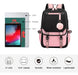 Atrix Waterproof Kawaii Korean Style Backpack with USB Notebook Port 3