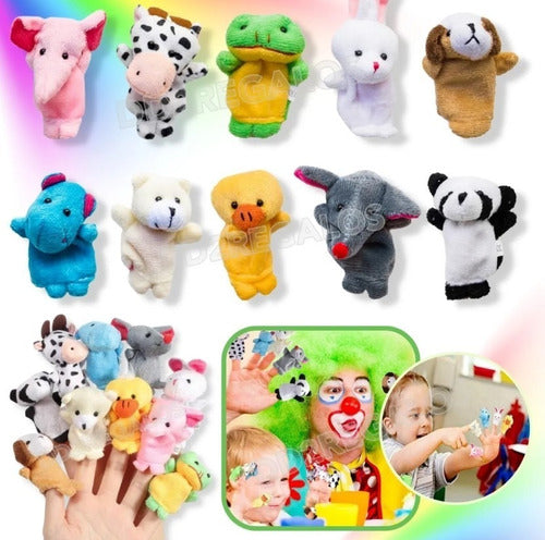 FASHIONSHOPS Finger Puppets Various Animal Plush Models 1