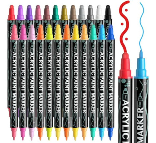 Fuumuui Acrylic Paint Markers, 24 Colors 0