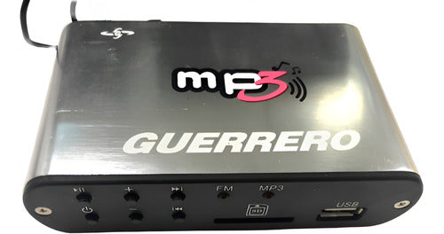 Guerrero Audio Kit Moto Potencia Parlantes USB MP3 Radio SD 0