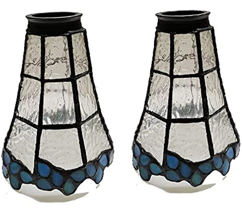 Huimeiju Tiffany Fan Lamp, 2 Pantallas De Lámpara De Pared C 0