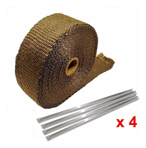 Kit Fita Térmica Titanium Termotape 10 Metros + 04 Zip Tie 1