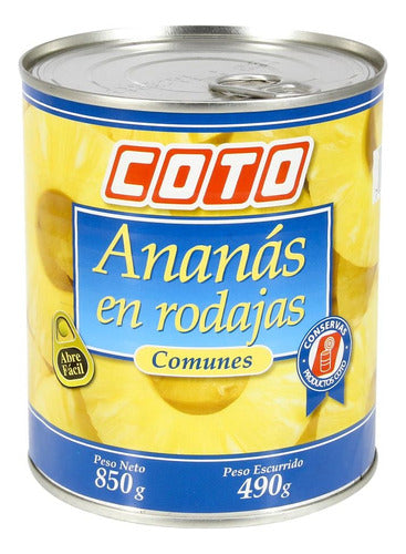 Coto Anana Canned Pineapple Slices 850g Pack of 3 0