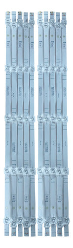 LED Strip 5 Kit 10pcs Hisense 65A65HV 61.8cm 1