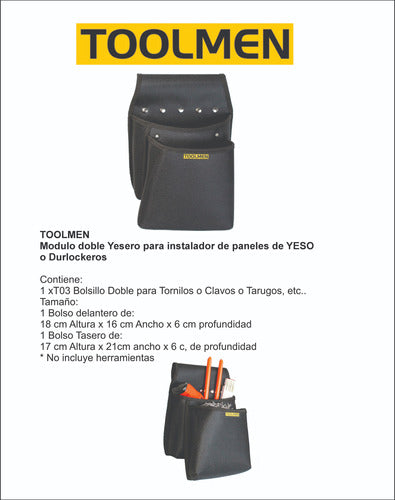 Toolmen Double Tool Holder Bag Combo T03 Plus T95 Belt 1