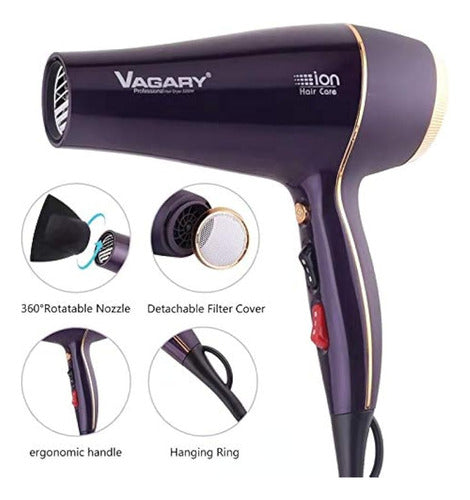 Vagary Professional Salon Hair Dryer 2200W, Hair Dryer 3