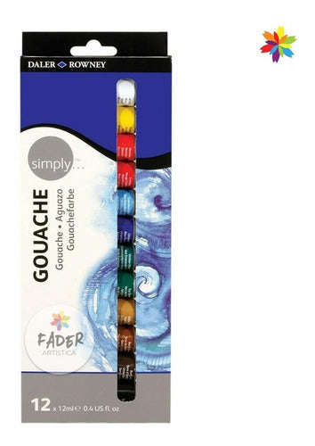 Daler Rowney Gouache X 12 Tubes 1