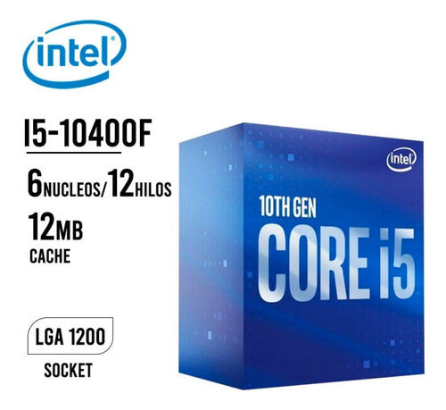 Equipo Pc Gamer Intel I5 10400f 16gb 240ssd Gt730 4gb Combo 1