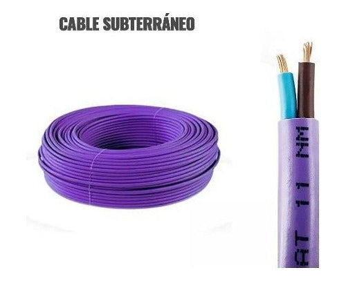 King 30 Metros Cable Subterraneo Exterior Bipolar 2x2.5mm Violeta 1