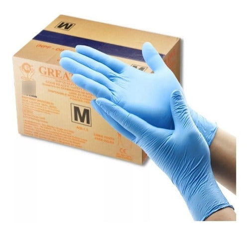 Dexal Nitrile Gloves - Reinforced Black - Pack of 100 5