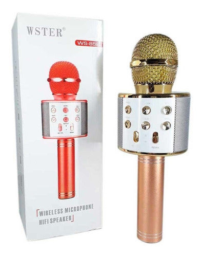 Rechargeable Bluetooth Karaoke Microphone Speaker 5
