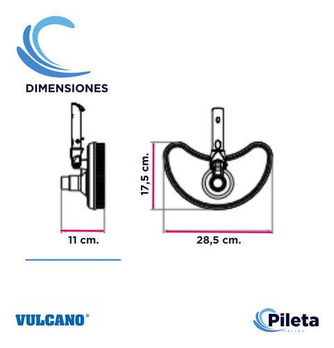 Vulcano Pool Cleaning Kit: Leaf Rake & Floor Brush 6