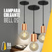 LED Hanging Lamp Bell 05 E27 8 Colors + Filament 47