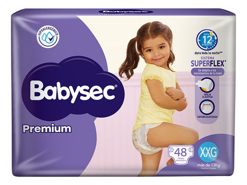 Pañal Babysec Premium Flexi Protect Talle Xxg 48 Un. 0