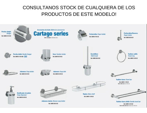 Toallero Barral Simple Toallas Genwec Cartago Accesorio Baño 3