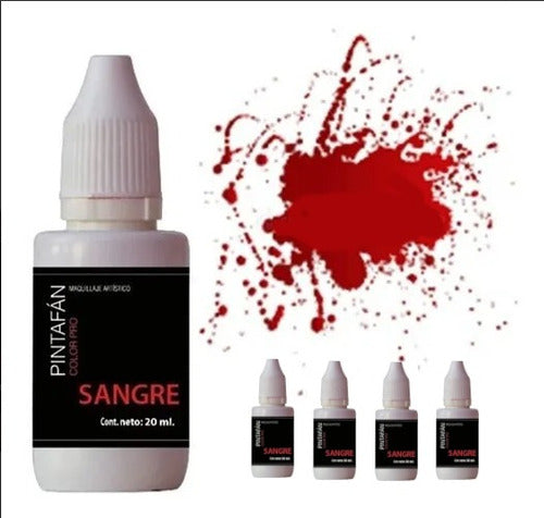 Pintafan Sangre Artificial 20 Ml Hipoalergénico Lavable X 5 Unid 0