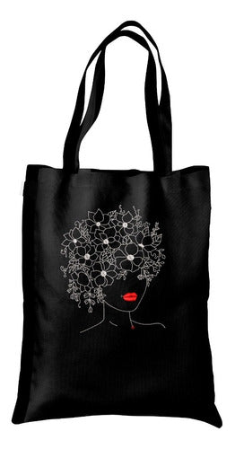 Queridos Terrícolas Tote Bag Bolsa Gabardina Bordado Mujer Flores 2 0