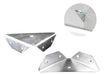 Soluzione Zinc Plated Corner Brackets for Cabinets - 50 Units 0