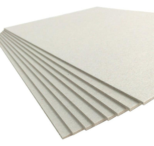 Carton Gris Prensado 3 Mm. 50 X 70 Cm. Pack X 4 Unidades. 0