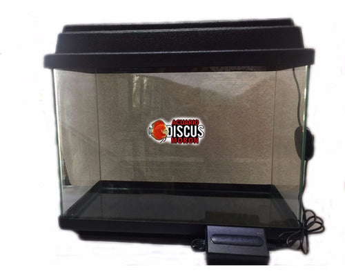 Discus Moron Pecera 35x25x18 - Tapa Con Led Y Base Acuario 0