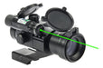 Tactical Red Dot Sight 1x30 5MOA with Laser for Rifles - Picatinny Cantilever Mount 0