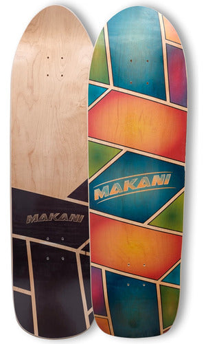 Tabla Surfskate Makaniboards Shape S4 Cruiser Maple Con Lija 0