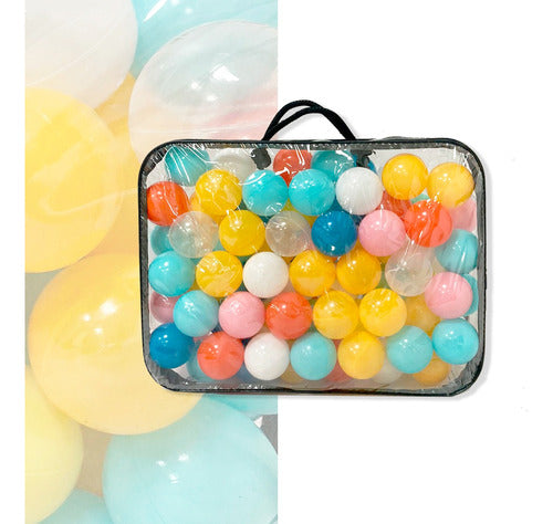 Pelotas Para Pelotero Infantil Colores Pastel Bolsa X 100 7