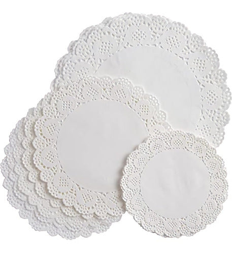 MPADROGUE Round Paper Lace Doilies 10cm X 10 Units 0