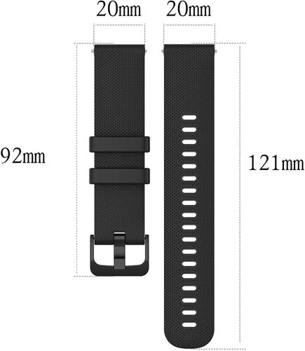 Replacement IBS Silicone Band for Garmin Forerunner 245/645/55 Venu Sq Vivomove 17