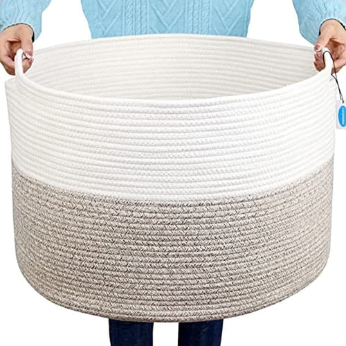 Casaphoria Jumbo Cotton Rope Storage Baskets 0