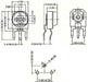 3 Potenciómetros Trimmers Trimpots 1K Ohm Vertical 2