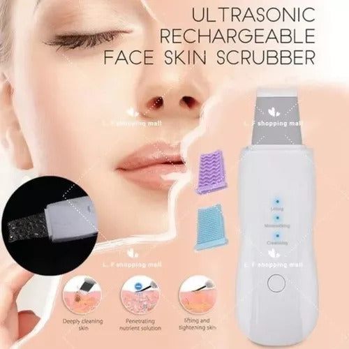 Espátula Facial Ultrasónica Recargable Peeling Skin Scrubber 1