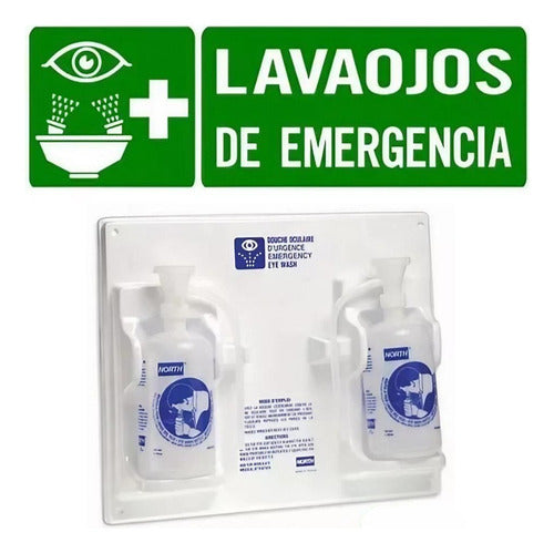 Servus Portable Eye Wash Station + Safety Sign 0