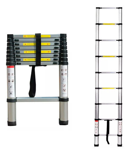 Generic Telescopic Retractable Ladder 2.6 M 90574 0