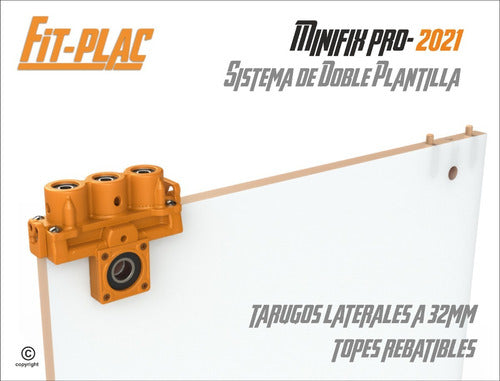 Plantilla Minifix Para Broca Forstner De 15mm Melamina 15-18 2