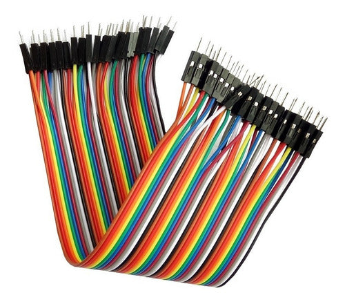 Andino Kit 40 Cables 20cm Protoboard Arduino Macho Macho Ptec 1