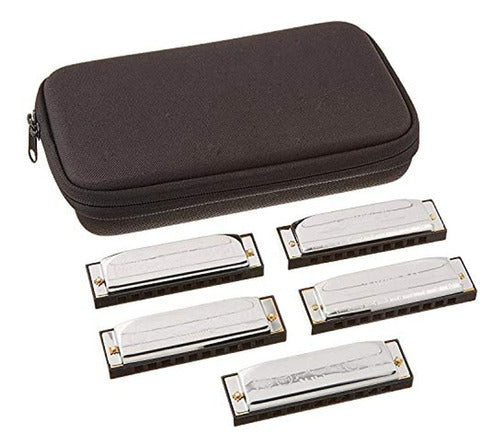 Hohner Marine Band Special 20 5-piece Pro Pack - Keys Of G, 0