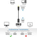 DisplayPort Male to HDMI Female Adapter Cable Full HD Video PC Black 3
