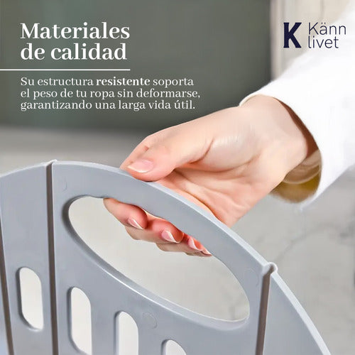 Känn Livet Foldable Plastic Laundry Basket Organizer 7