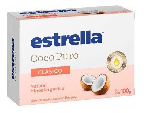 Estrella Pack X 12 Unid. Jabon Tocador Coco Clas 100 Gr 0