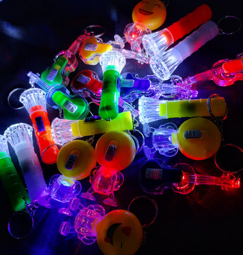 Led Moments Luminous LED Keychain Party Souvenir Toy Combo X 25 5