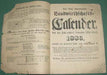 Antiguo Almanaque Calendario Aleman Año 1886 Horoscopo 1