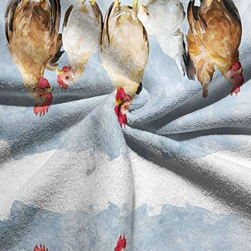 Dujiea Domestic Chicken and Roosters Kitchen Towels 3