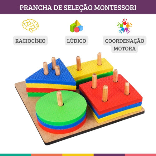 Prancha De Seleção Infantil Atividade Montessori Jogo Nig 2